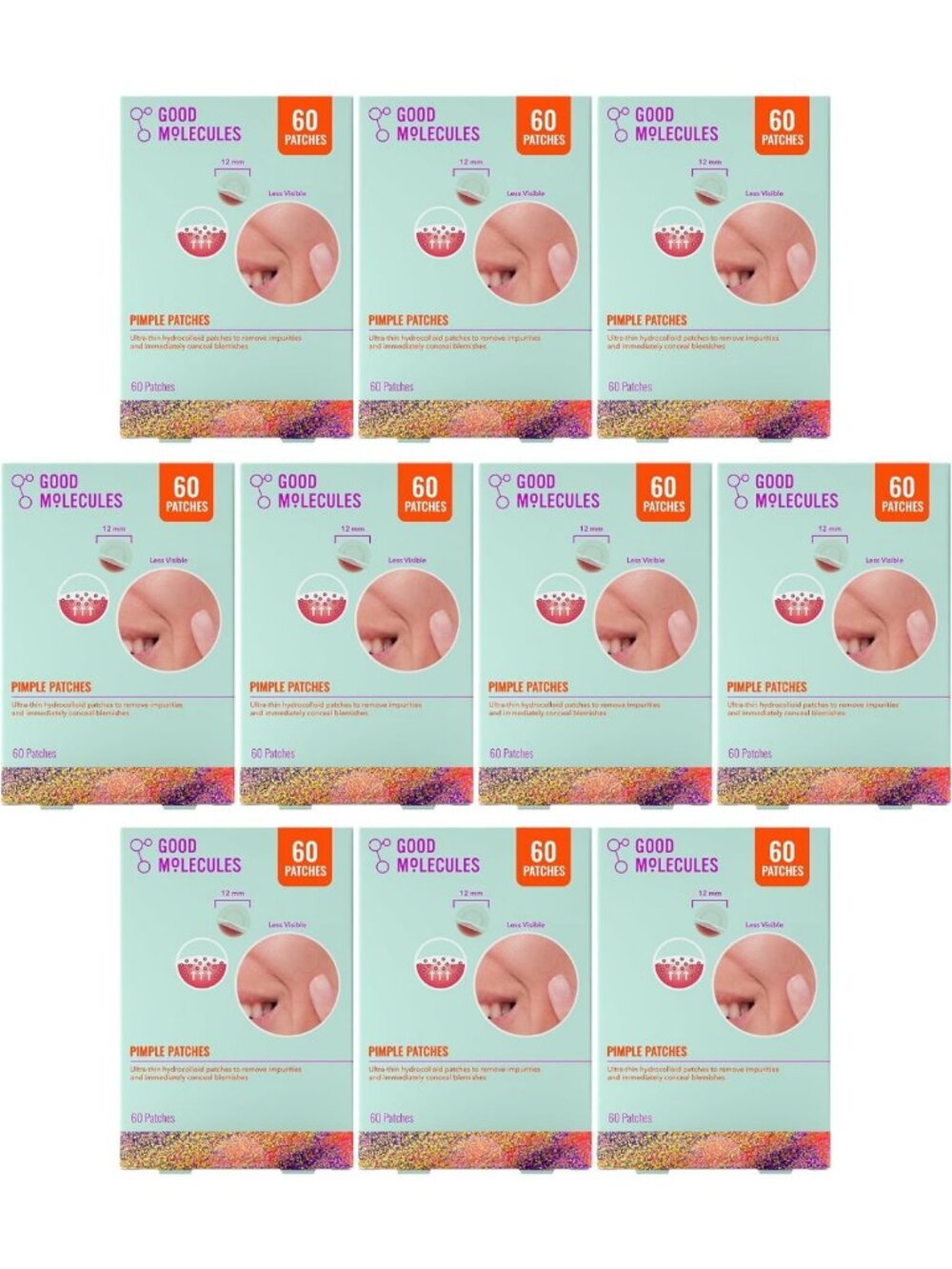 Hydrocolloid Pimple Patches for Acne Treatment, 600 Count - Fast Healing